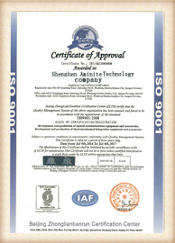 Aminite Fiber Optical Ehrenurkunde 4