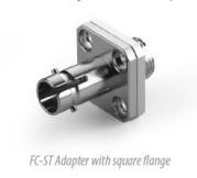 FC ST Simplex Hybrid Adapter Square Flange