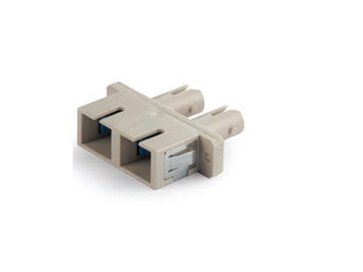 SC ST Duplex Hybrid Adapter mit viereckigen Flansch aus Kunststoff