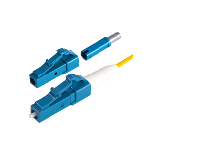 LC/UPC 1.2mm Short Boot 17mm Single Mode Multimode Fiber Optic Connectors