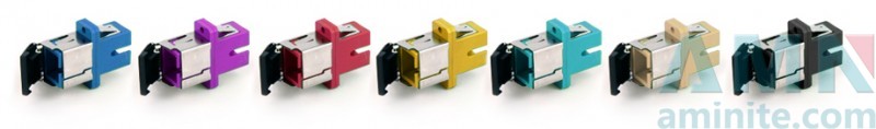 SC APC Simplex Adapter With Removable Shutter