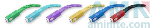 SC/UPC FLEX ANGLE Boot Fiber Optic Connector