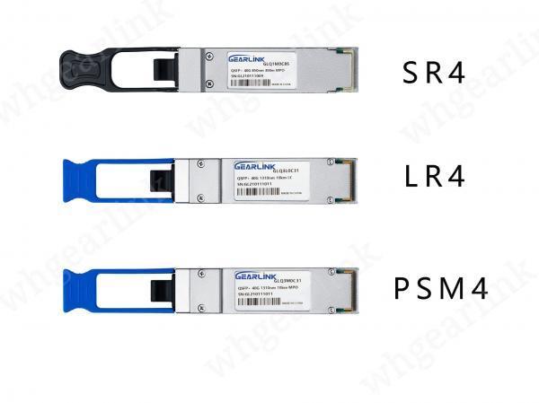 QSFP+ 40G SR4, QSFP+ 40G LR4 e QSFP 40G PSM4