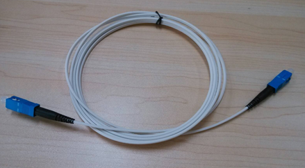 A pre-terminated butterfly optical cable